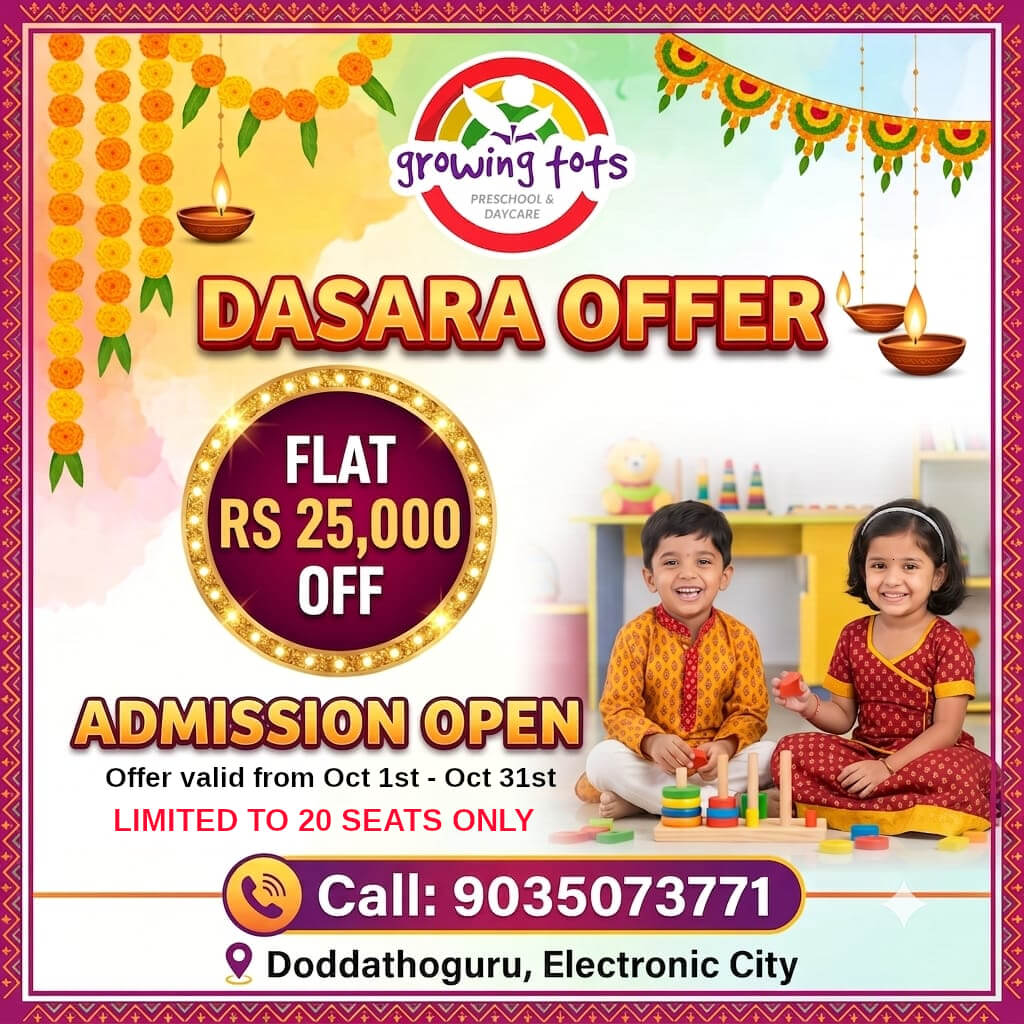 Dussehra Special Offer at Growing Tots Preschool